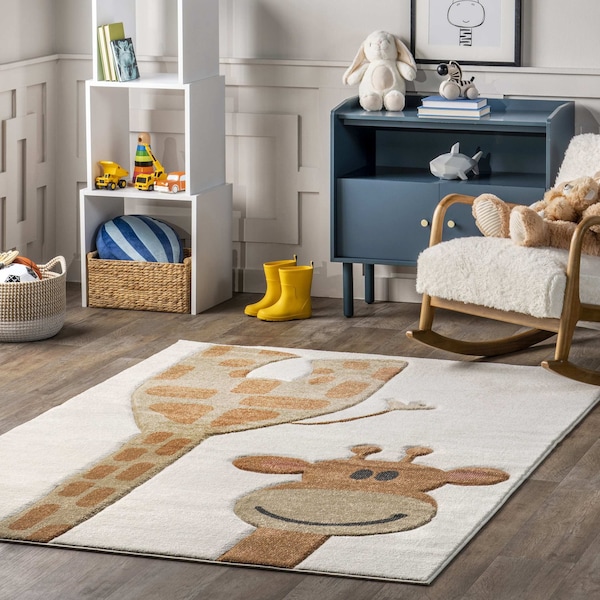 Nuloom Anabell Giraffe Kids Area Rug 8ft x 10ft BDEB01A-8010 - main